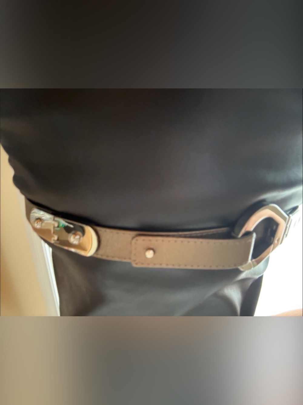 Suzi Roher Black Belt with Silver Buckle